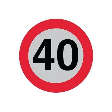 Segnale Strad. D.60 Disco "limite Velocita' 40 Km"