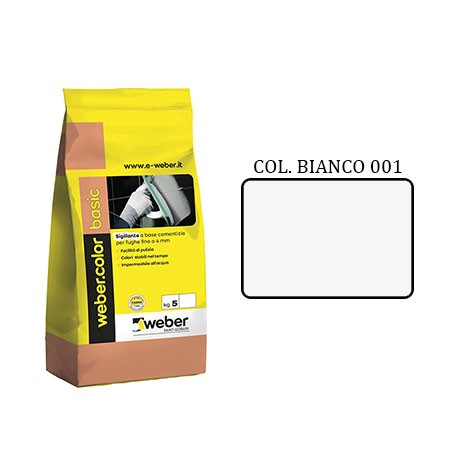 WEBER COLOR BASIC 001 BIANCO DA KG.05